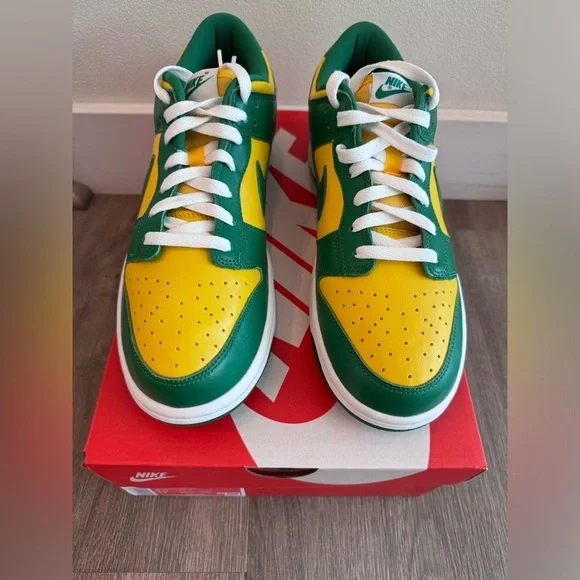 NWT Nike Dunk Low Brazil - Size 9.5 Men - Picture 9 of 11